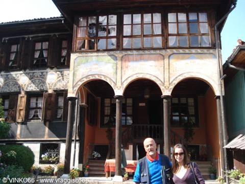 old house of Koprivishtitsa in the company of a Bulgarian friend