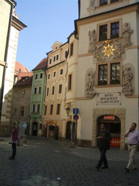 the green facade of the smallest hotel