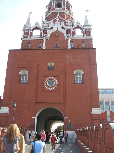 an entrance of the Kremlin