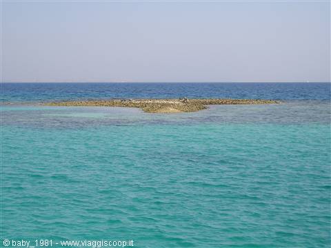 The sea in front of the village