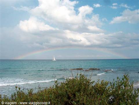 Rainbow at the Alimini lakes