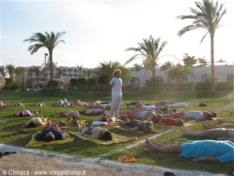 Yoga at sunset