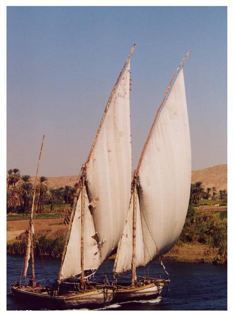 Feluccas on the Nile at Assuwan