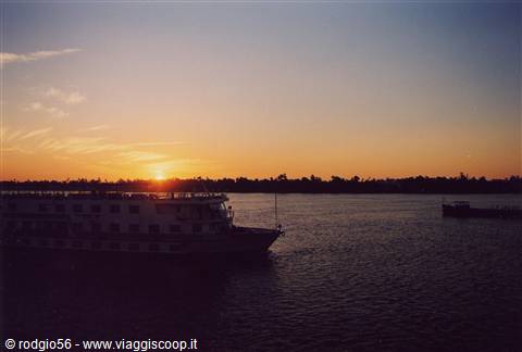 sunset on the Nile