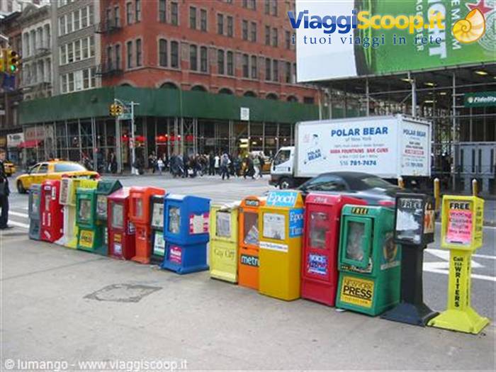 Typical newsstands