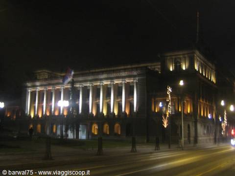 Presidential palace by night