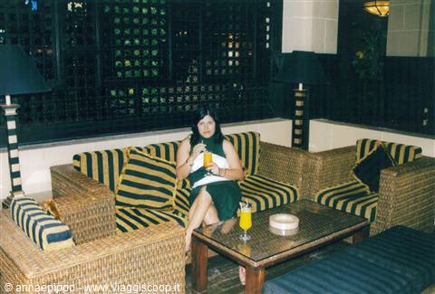 Me relaxing at reception