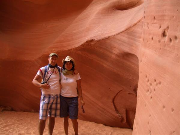ME AND RO AT ANTELOPE CANYON