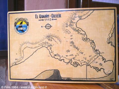 map of the area's seabed