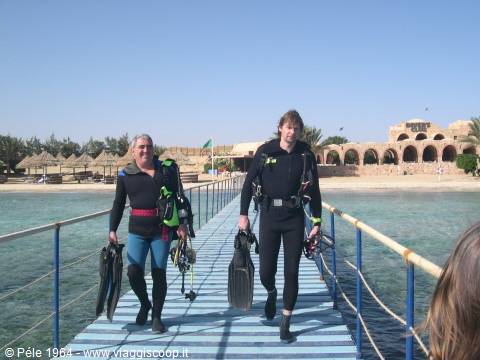 towards the dive